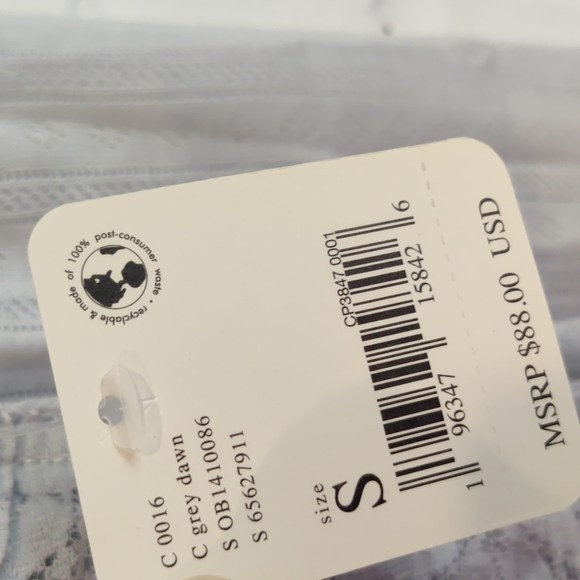 NWT Free People Taylor Top in Gray Dawn - Picture 7 of 10